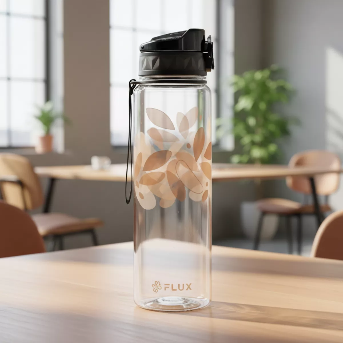 Professional hydration bottle in office pantry area